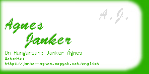 agnes janker business card